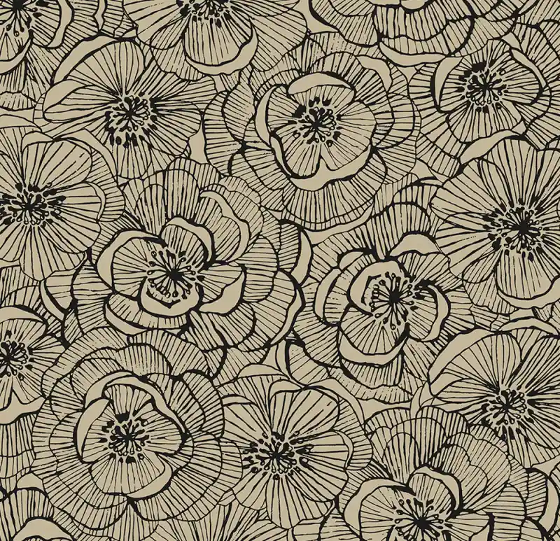 Sale Selbstklebende Tapeten Ellie Graphic Floral