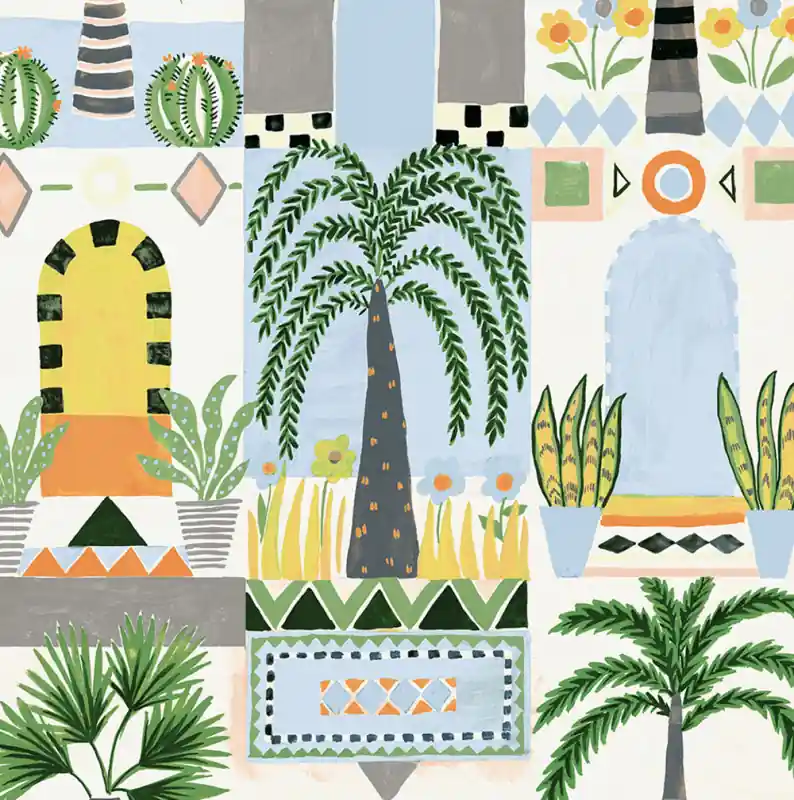 Selbstklebende Tapeten Tropical Facade Direkt Vom Hersteller