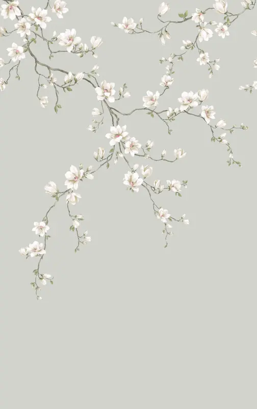 Solange Der Vorrat Reicht Blumen Tapeten Moonlace Magnolia