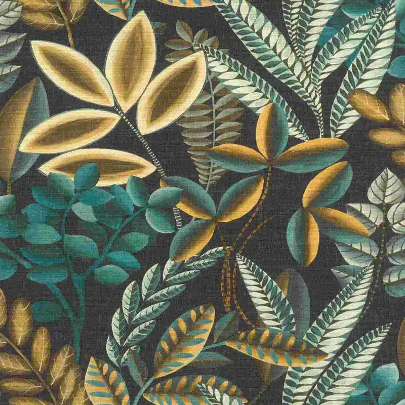 Preisknaller Rasch Florentine III 485561 Vliestapete Botanisch 0.53 x 10.05 m Schwarz