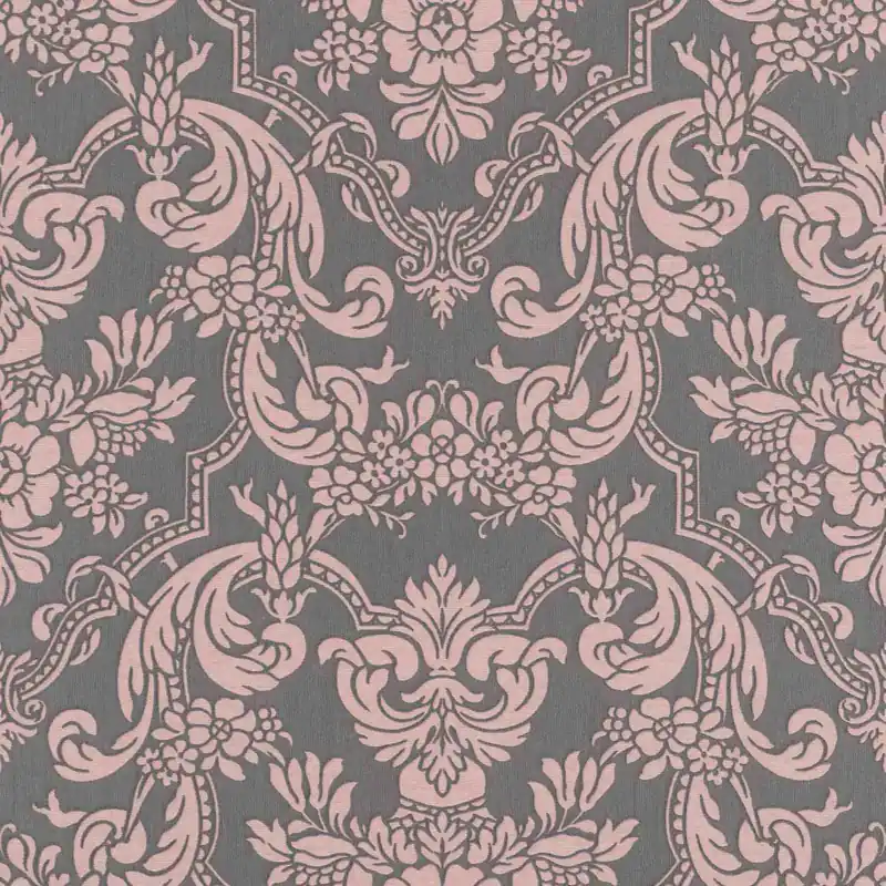 Sofort Bestellen Rasch Trianon XIII 570649 Vliestapete Barock 0.53 x 10.05 m Grau Rosa