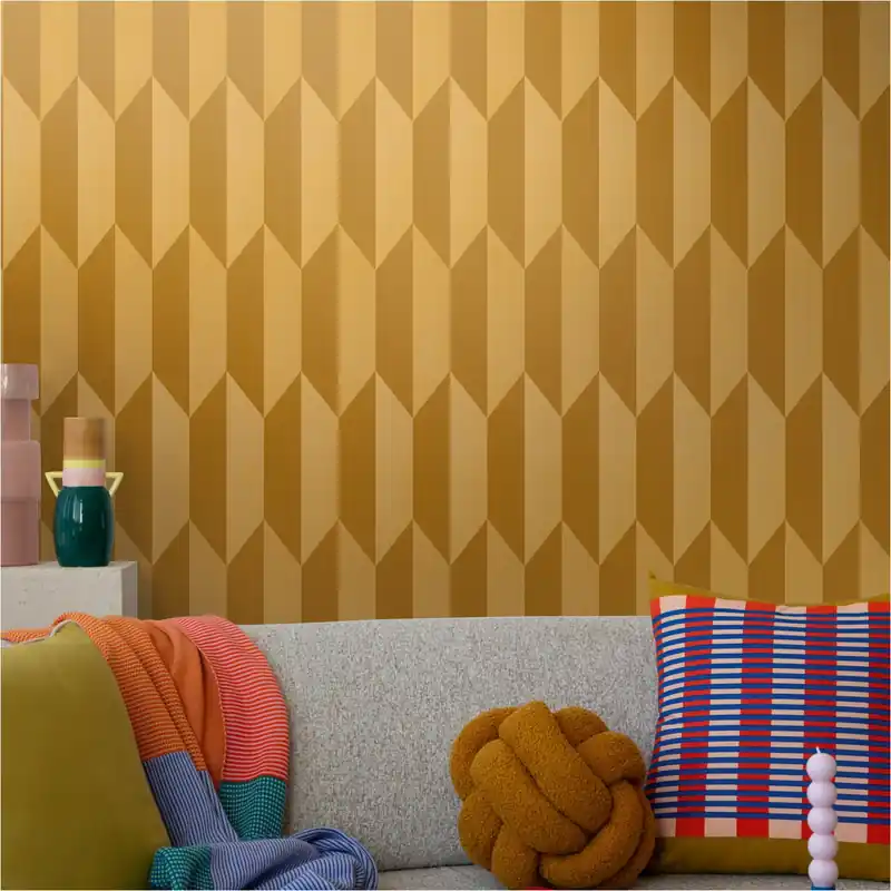 Vliestapete 790866 Gold 3D geometrisch CosmoLiving by Cosmopolitan A.S. Creation Sichere Zahlung