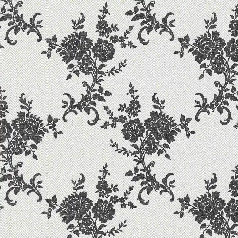 Neuheit A.S. Creation Belle Epoque 2 110220 Papiertapete Blumenoptik 0.53 x 10.05 m Silber