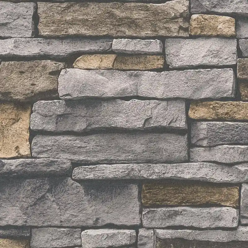 Zertifiziert Vliestapete 388131 Grau Stein Beton Elements II A.S. Creation