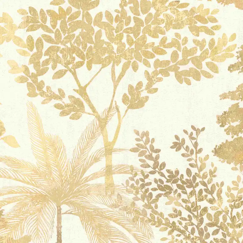 Geprüft Rasch Vliestapete Symphony 867336 0.53 x 10.05 m Botanical Dschungel Gelb