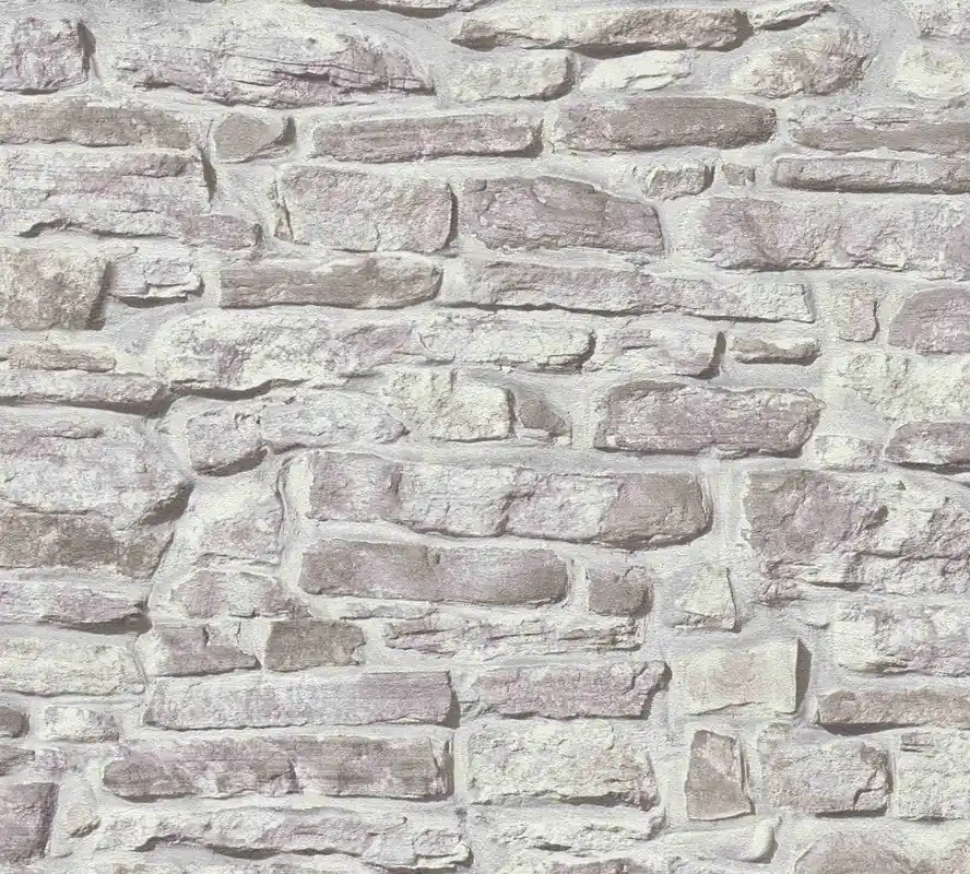 A.S. Creation Bricks & Stones 388152 Vliestapete Steinoptik 0.53 x 10.05 m Grau Sonderaktion
