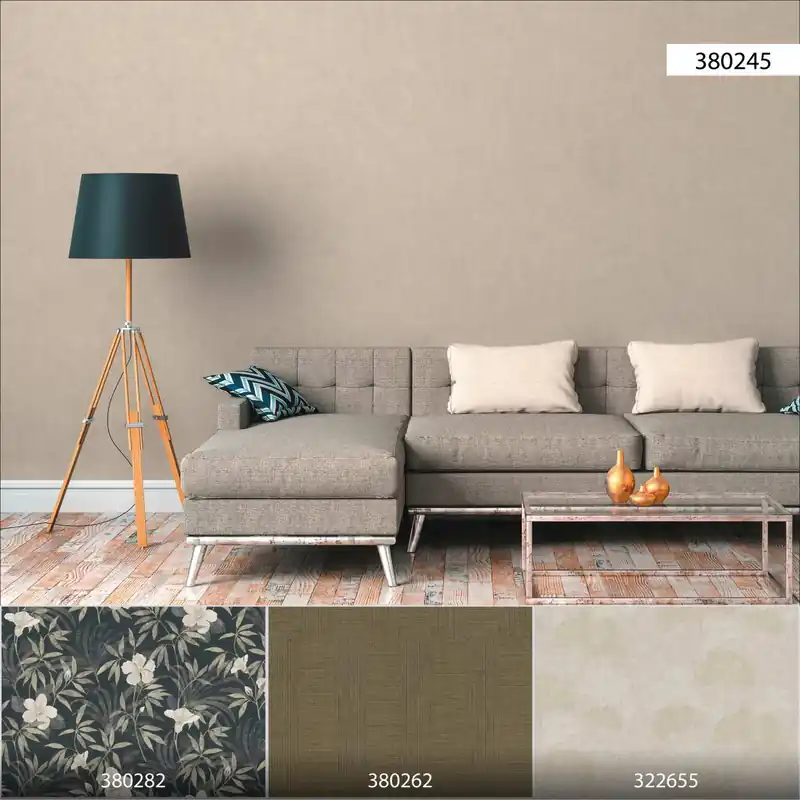 A.S. Creation Cuba 380245 Vliestapete Einfarbig Uni 0.53 x 10.05 m Beige Finale Aktion