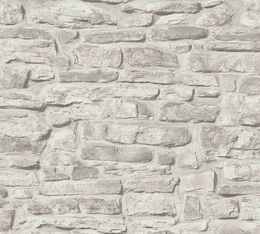 A.S. Creation Bricks & Stones 388153 Vliestapete Steinoptik 0.53 x 10.05 m Greige Günstig