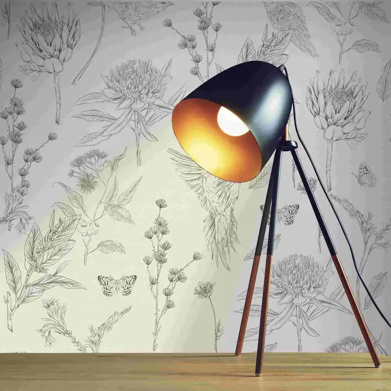 A.S. Creation Drawn Into Nature 394292 Vliestapete Blumen Floral 10.05 x 0.53m Schwarz Wochenendangebot