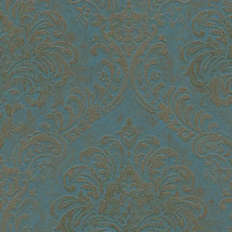 Zertifiziert A.S. Creation Travel Styles 391124 Vliestapete Barock 10.05 m x 0.53 m Petrol
