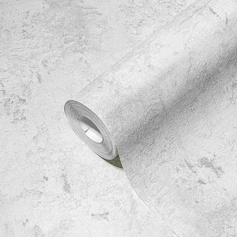 Markenware A.S. Creation The BOS 388233 Vliestapete Steinoptik 0.53 x 10.05 m Hellgrau