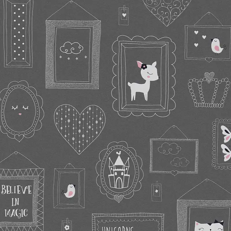 Super-Preis A.S. Creation Boys & Girls 6 369913 Vliestapete Tiermuster 0.53 x 10.05 m Grau