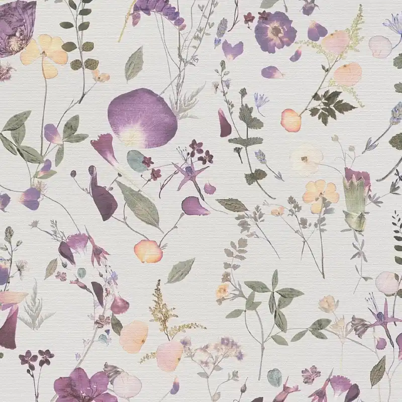 Billig Vliestapete 397462 Lila Grün Blumen Floral PintWalls II A.S. Creation