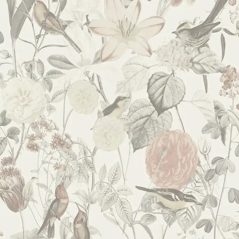 Aktuell A.S. Creation Exotic Life 372762 Vliestapete Blumenoptik 0.53 m x 10.05 m Grau