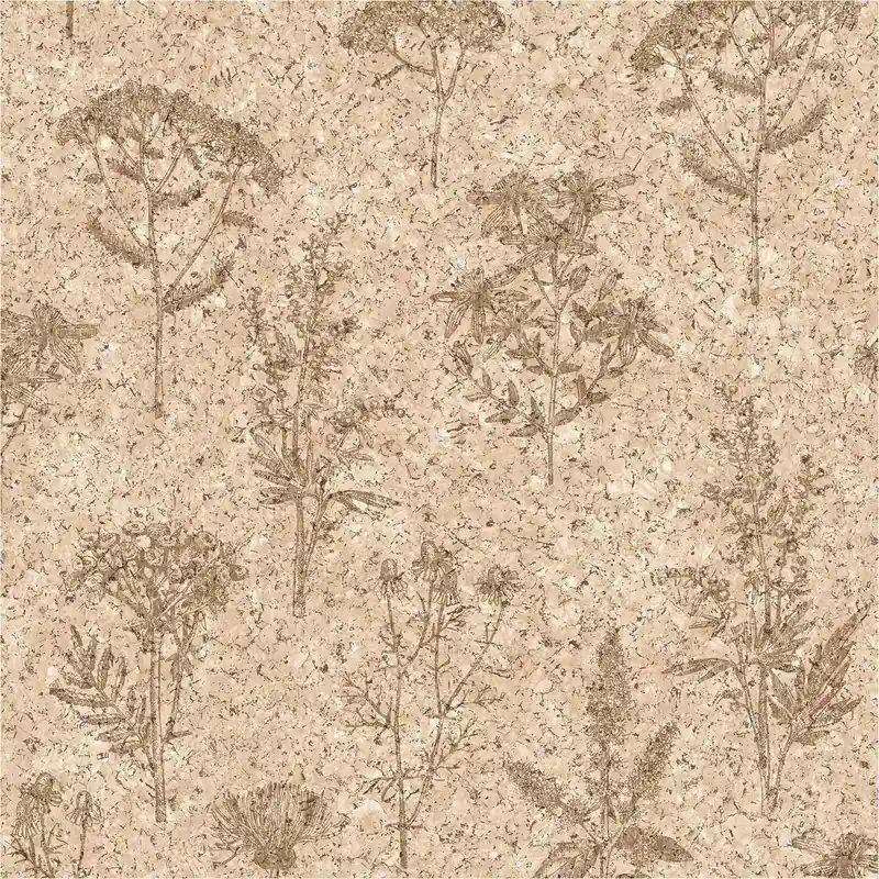 Saisonangebot Vliestapete M78307 Brut Beige Korkoptik, Bäume, Pflanzen Vlies 0.53 x 10.05 m Ugépa