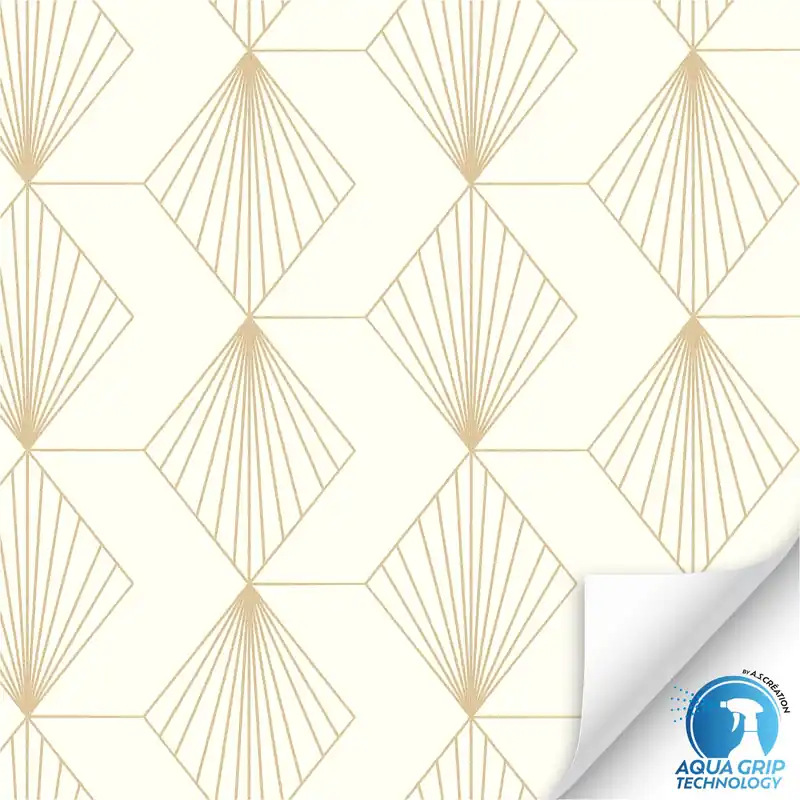 Letzte Chance Vliestapete 784941 WOW vorgekleistert Art Deco Creme A.S. Création