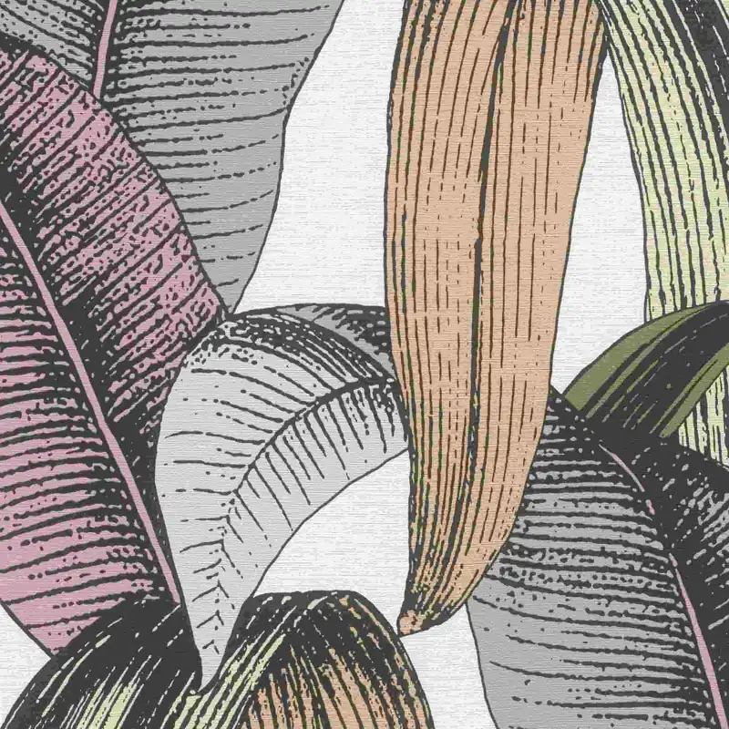 Rasch Vliestapete Symphony 867961 0.53 x 10.05 m Botanical Dschungel Braun Grün Weiß Must-Have