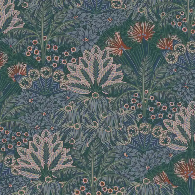 Rasch Sophia 711332 Vliestapete Botanisch 0.53 x 10.05 m Blau Rosa Grün Angebot
