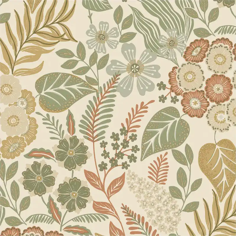 Vliestapete A76602 Blumen / Floral 0.53 x 10.05 m KARUNA Grandeco Zertifiziert