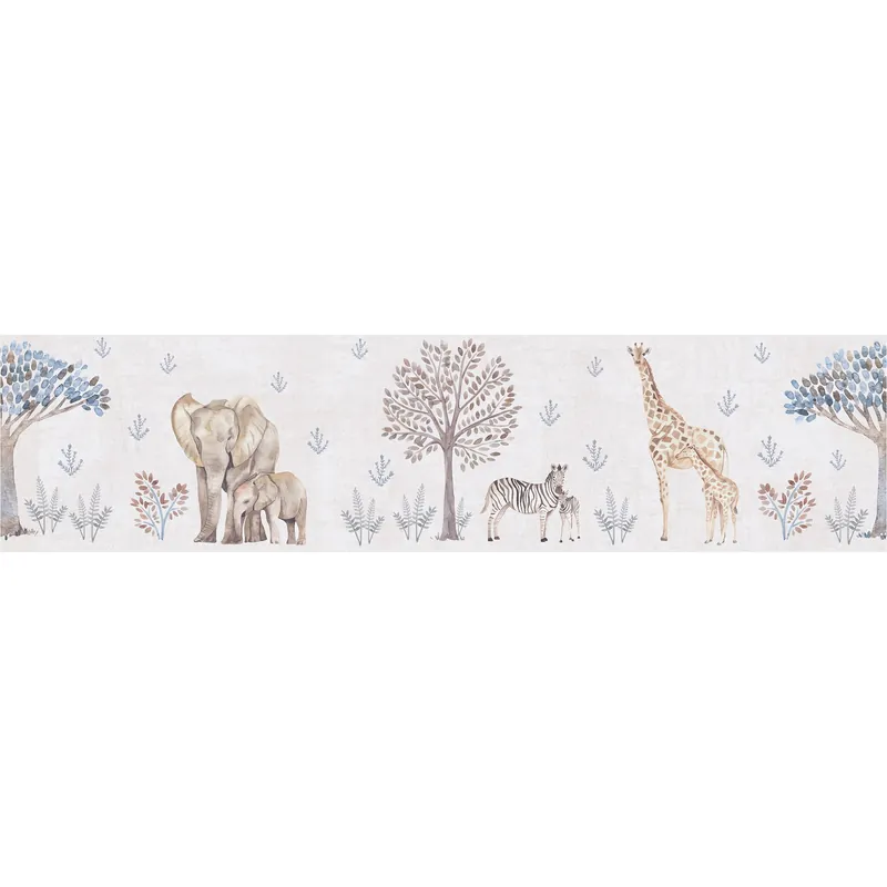 Markenware Bordüre 771771 Beige Grau Uni Lilly & Luis Tiere A.S. Création