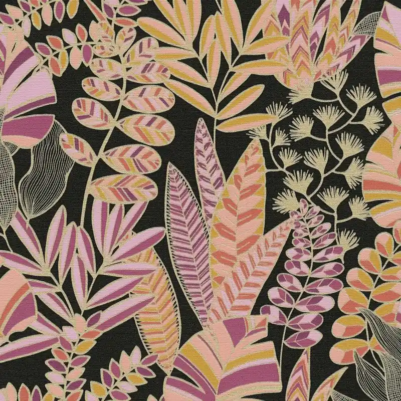 A.S. Creation Antigua 390953 Vliestapete Blumenoptik 10.05 x 0.53 m Schwarz Rabatt
