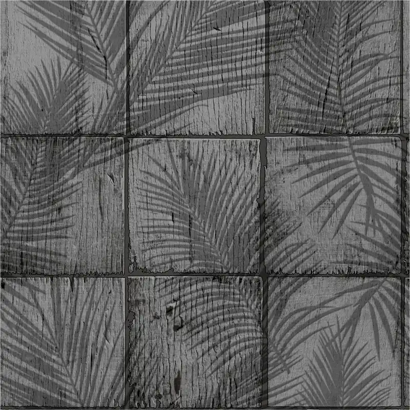 Sale Vliestapete M68909 Nomade Grau Palmen Vlies 0.53 x 10.05 m Ugépa