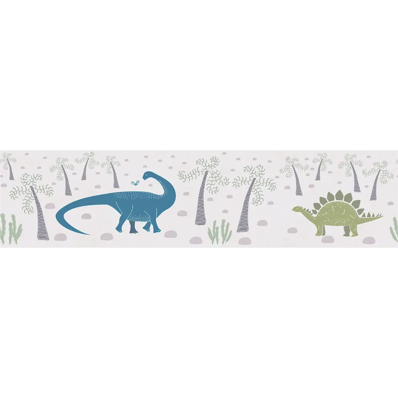 Aktuell Bordüre 771411 Blau Bunt Uni Lilly & Luis Dinos A.S. Création