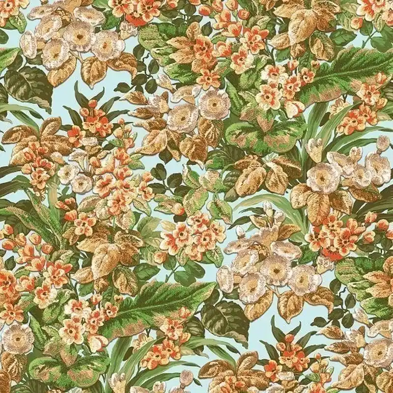 DesignID Beaux Arts 2 220022 Vliestapete Blumenoptik 0.53 x 10.05 m Grün Aktuell