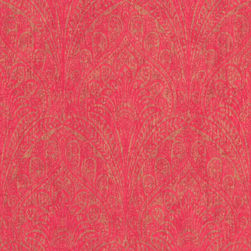 Aktuell Rasch Indian Style 746365 Vliestapete Barock 0.53 x 10.05 m Pink