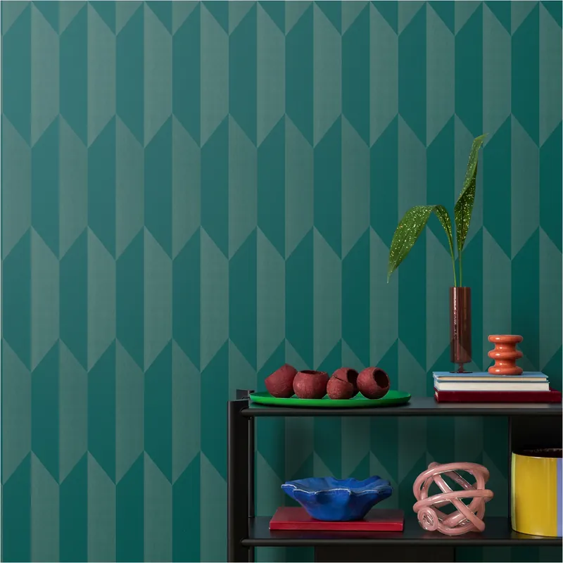 Vliestapete 790867 Blau 3D geometrisch CosmoLiving by Cosmopolitan A.S. Creation Expressversand