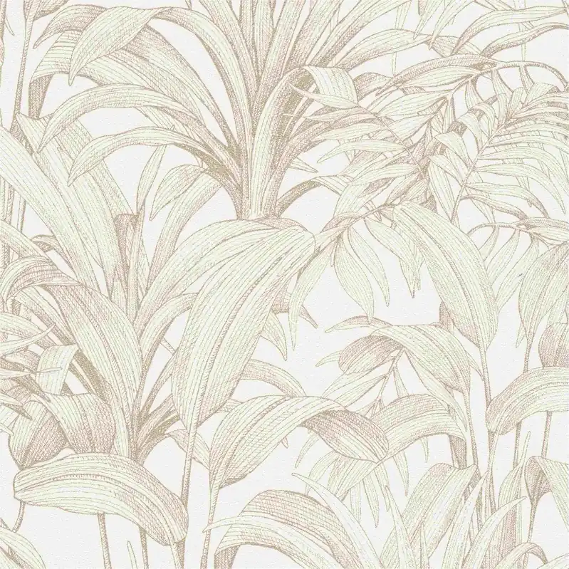 Sofort Bestellen Vliestapete A51402 Botanical / Dschungel 0.53 x 10.05 m Asperia Grandeco