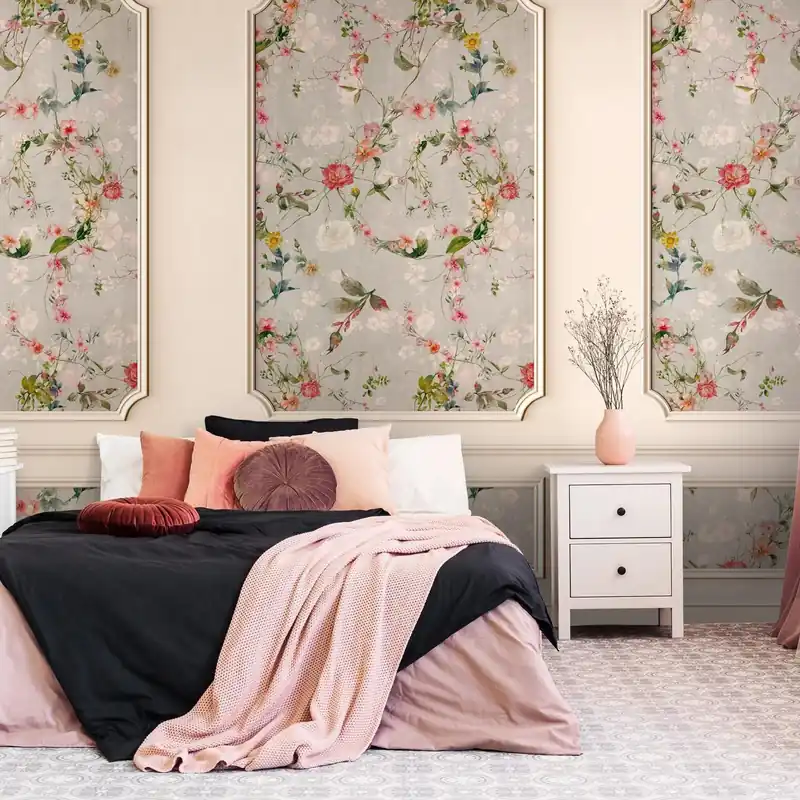 Top-Seller A.S. Creation Fototapete The Wall III 398471 Ein Motiv pro Rolle Blumen Floral Beige Grau