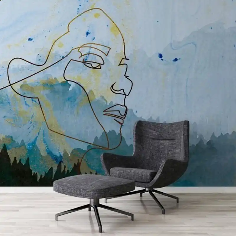 Rabatt A.S. Creation Atelier 47 DD118035 Fototapete Vlies 400 x 270 cm Wald & Pflanzen Blau