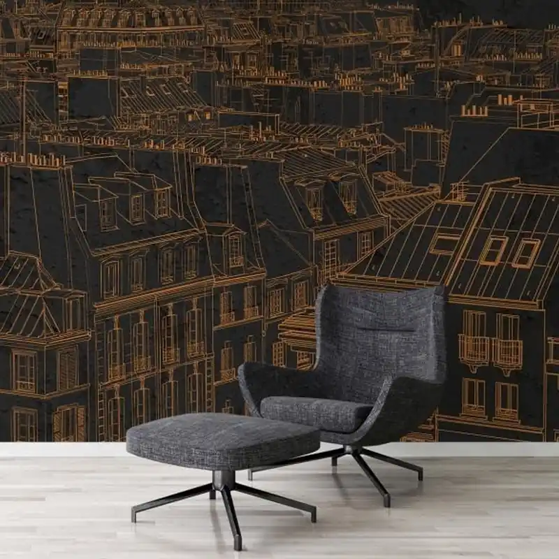 Schneller Versand A.S. Creation Atelier 47 DD117360 Fototapete Vlies 400 x 270 cm Paris Schwarz