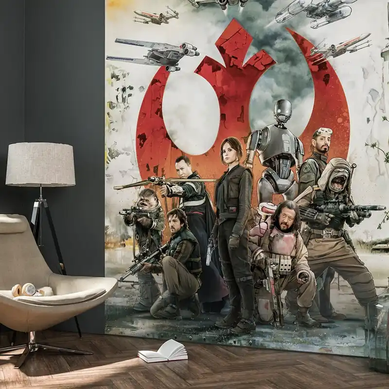 Nur Für Kurze Zeit Komar Fototapete Star Wars Rebellen 250 x 200 cm Vlies Kampf Imperium Jyn Erso Raumschiffe
