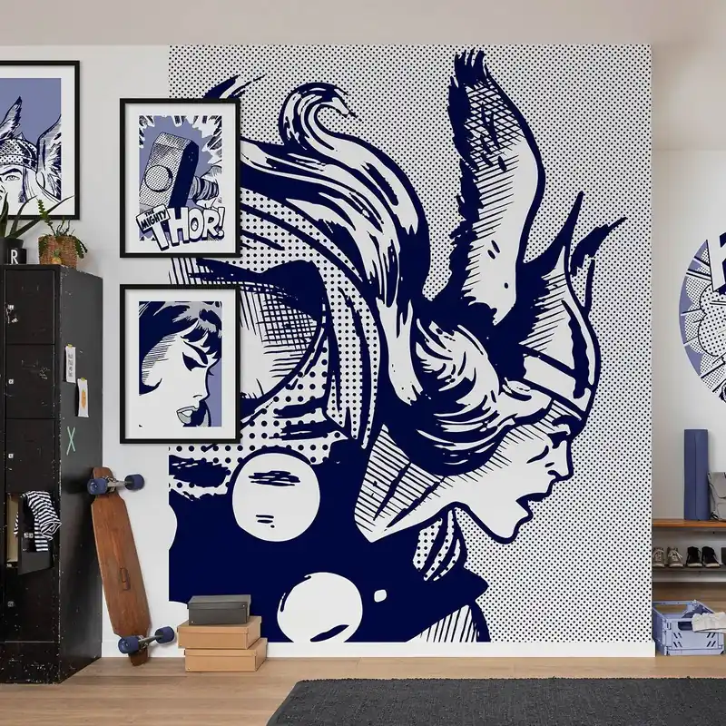 Komar Fototapete Marvel Legend of Thor 250 x 200 cm Vlies Legend of Thor Avengers Donnergott Neue Ware