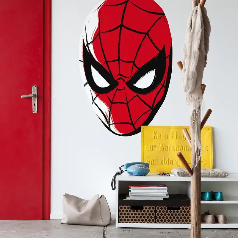 Komar Fototapete Marvel Spider-Man Headshot 125 x 125 cm Vlies Selbstklebend Avengers Spinne Top-Preis