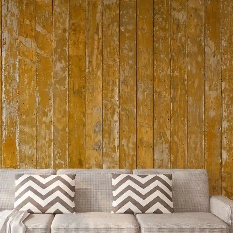 A.S. Creation AP Digital 3 AS471854 Fototapete Vlies 600 x 250 cm Holz Gelb Heißes Angebot