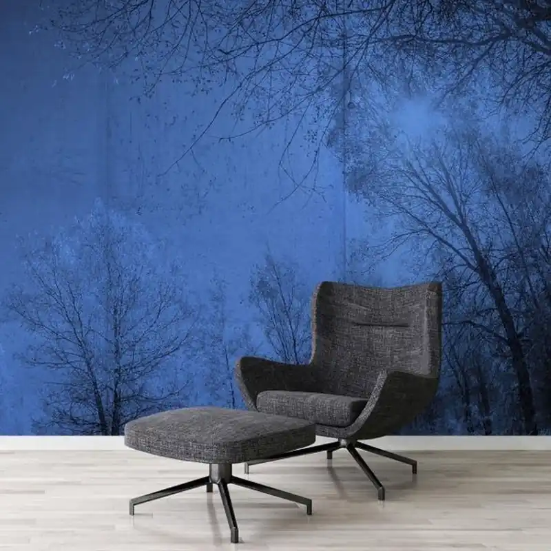 A.S. Creation Atelier 47 DD118025 Fototapete Vlies 400 x 270 cm Wald & Pflanzen Blau Echt