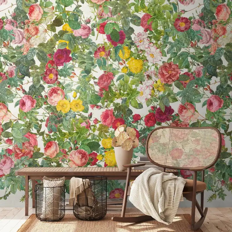 A.S. Creation Fototapete The Wall III 398641 Ein Motiv pro Rolle Blumen Floral Grün Pink Must-Have