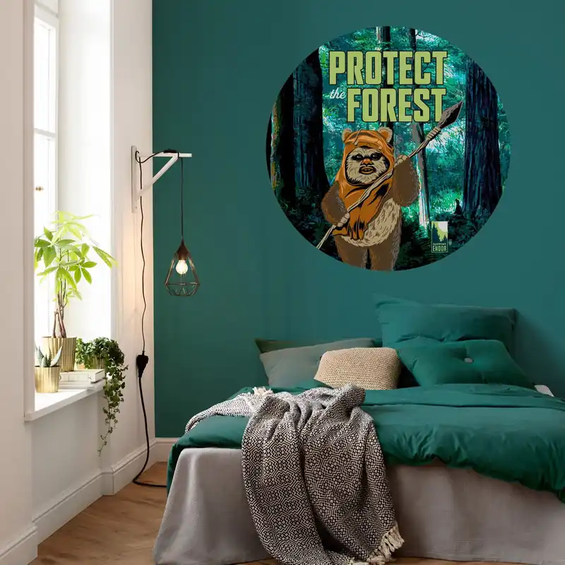 Solange Der Vorrat Reicht Komar Fototapete Star Wars Dot Protect the Forest 125 x 125 cm Wandtattoo Vlies Selbstklebend Ewoks