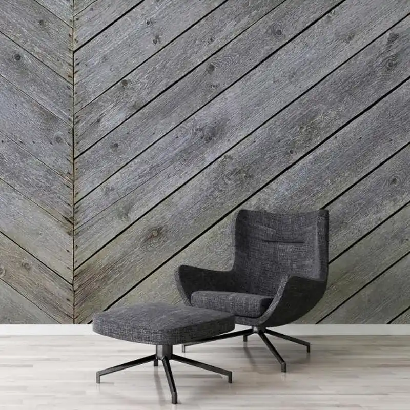 A.S. Creation AP Digital 3 AS471767 Fototapete Vlies 600 x 250 cm Holz Grau Versand Am Gleichen Tag