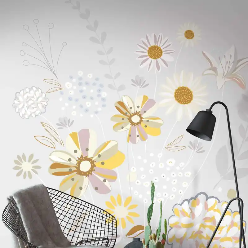 Neu Im Sortiment A.S. Creation Fototapete The Wall II 392101 Ein Motiv pro Rolle Blumenoptik Grau