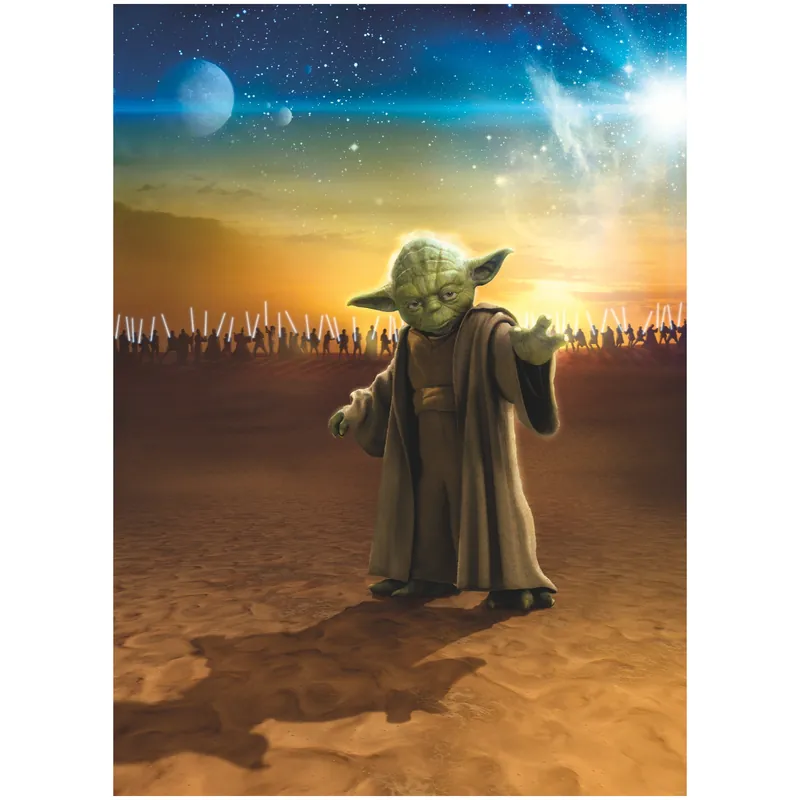 Solange Der Vorrat Reicht Komar Fototapete - Star Wars Master Yoda - 250 x 200 cm - Digitaldruck - Kinderzimmer