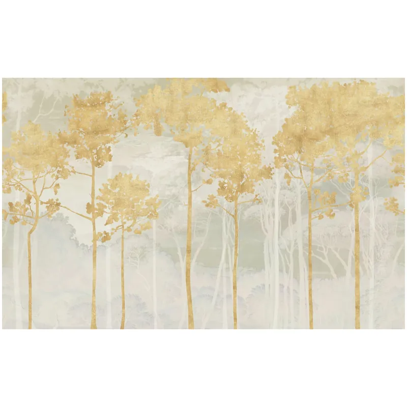 Super-Preis Komar Fototapete - Golden Pines - 250 x 400 cm - Digitaldruck - klassisch