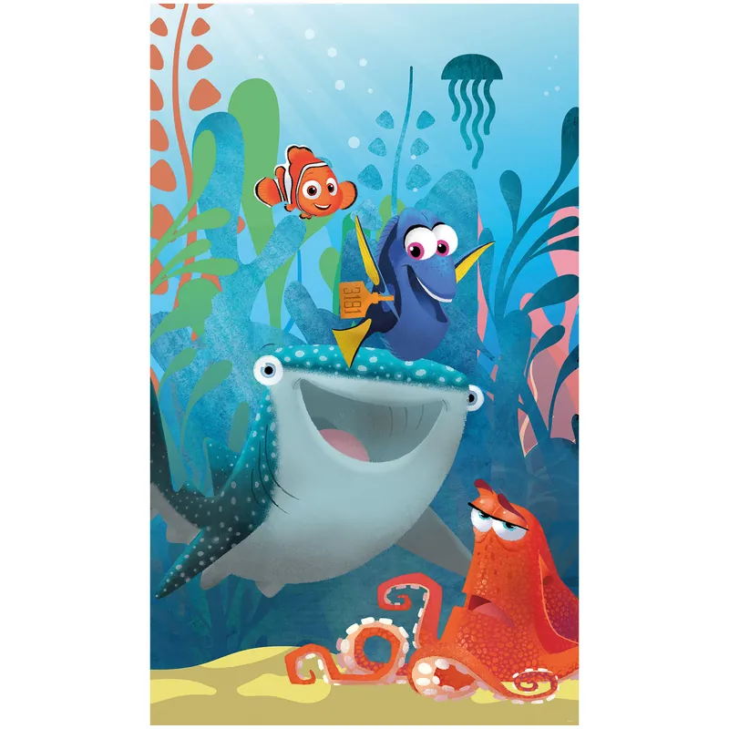 Schnäppchen Komar Fototapete - Panel Finding Dory Aquarell - 200 x 120 cm - Vlies Digitaldruck - Kinderzimmer