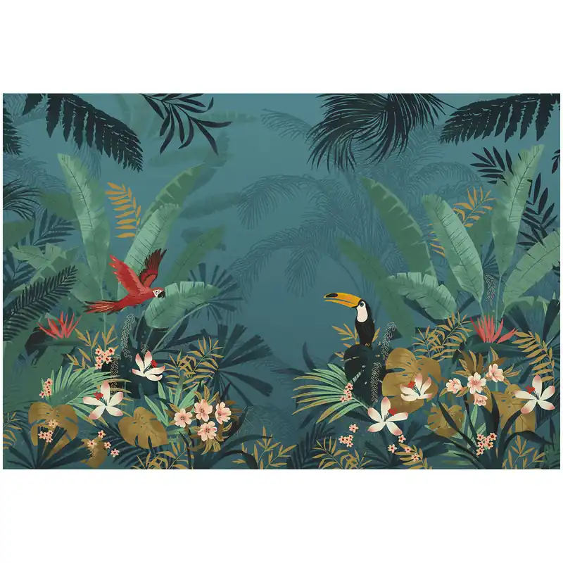 Komar Fototapete - Enchanted Jungle - 250 x 350 cm - Vlies Digitaldruck - Kinderzimmer Abverkauf