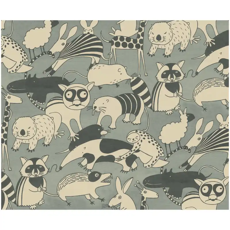 Komar Fototapete - Wobble Zoo - 250 x 300 cm - Digitaldruck - Kinderzimmer Expressversand
