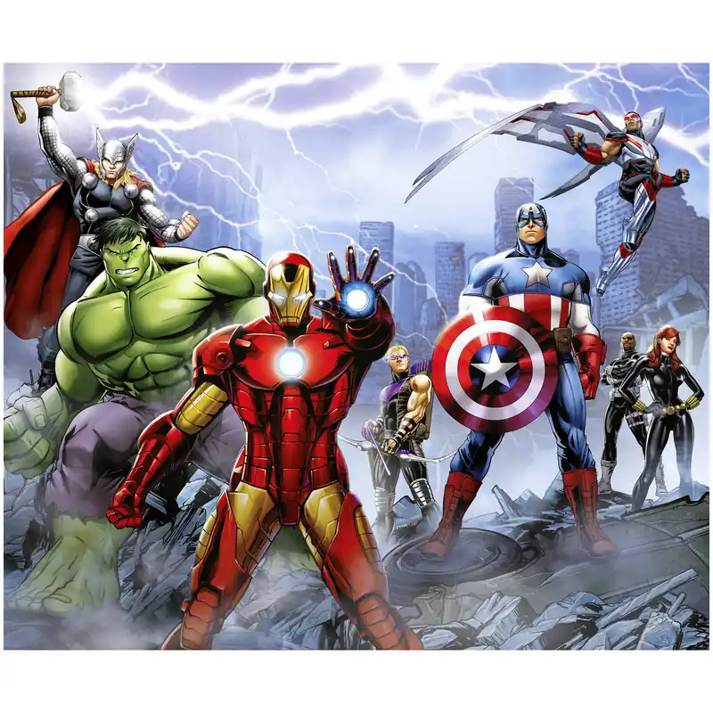 Wochenendangebot Komar Fototapete - Marvel Avengers Ultimate Warriors - 250 x 300 cm - Vlies