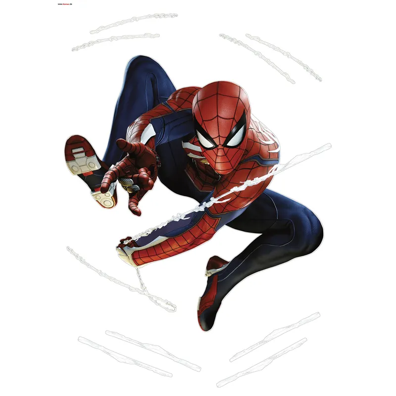 Komar Wandtattoo - Marvel Spider-Man Night - 70 x 50 cm - Wandsticker Selbstklebend Neu